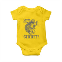Funny Cowboy Opossum Baby Onesie Go On Now Git Western Country Opossum - Wonder Print Shop