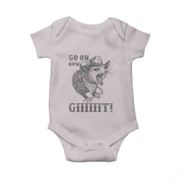 Funny Cowboy Opossum Baby Onesie Go On Now Git Western Country Opossum - Wonder Print Shop
