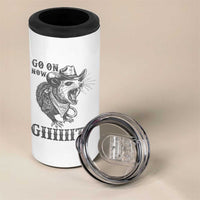 Funny Cowboy Opossum 4 in 1 Can Cooler Tumbler Go On Now Git Western Country Opossum - Wonder Print Shop