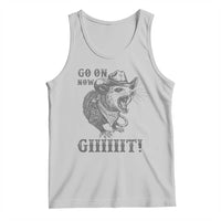 Funny Cowboy Opossum Tank Top Go On Now Git Western Country Opossum - Wonder Print Shop