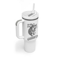 Funny Cowboy Opossum Tumbler With Handle Go On Now Git Western Country Opossum - Wonder Print Shop