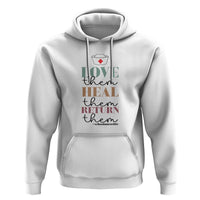 School Nurse Hoodie Love Heal Return Them Nursing Cap - Wonder Print Shop