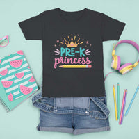 Back To School T Shirt For Kid Pre-K Princess Lovely Yellow Crown Pencil Cute Star - Wonder Print Shop