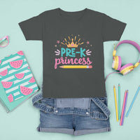 Back To School T Shirt For Kid Pre-K Princess Lovely Yellow Crown Pencil Cute Star - Wonder Print Shop