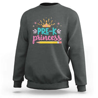 Back To School Sweatshirt Pre-K Princess Lovely Yellow Crown Pencil Cute Star - Wonder Print Shop