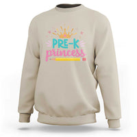 Back To School Sweatshirt Pre-K Princess Lovely Yellow Crown Pencil Cute Star - Wonder Print Shop