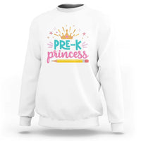 Back To School Sweatshirt Pre-K Princess Lovely Yellow Crown Pencil Cute Star - Wonder Print Shop