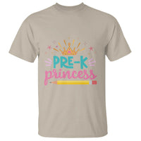 Back To School T Shirt Pre-K Princess Lovely Yellow Crown Pencil Cute Star - Wonder Print Shop