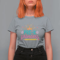 Back To School T Shirt For Women Pre-K Princess Lovely Yellow Crown Pencil Cute Star - Wonder Print Shop