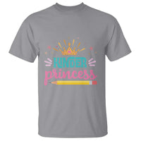 Back To School T Shirt Kinder Princess Lovely Yellow Crown Pencil Cute Star - Wonder Print Shop