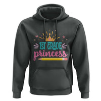 Back To School Hoodie 1ST Grade Princess Lovely Yellow Crown Pencil Cute Star - Wonder Print Shop