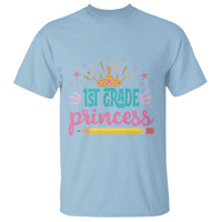 Back To School T Shirt 1ST Grade Princess Lovely Yellow Crown Pencil Cute Star - Wonder Print Shop