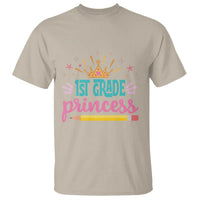 Back To School T Shirt 1ST Grade Princess Lovely Yellow Crown Pencil Cute Star - Wonder Print Shop