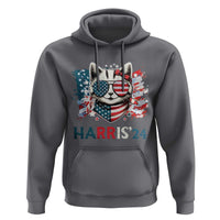 Harris'24 Hoodie Childless Cat Lady American Flag Sunglasses - Wonder Print Shop