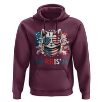 Harris'24 Hoodie Childless Cat Lady American Flag Sunglasses - Wonder Print Shop