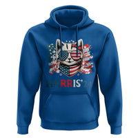 Harris'24 Hoodie Childless Cat Lady American Flag Sunglasses - Wonder Print Shop