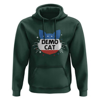 Funny American Cat Hoodie Demo Cat Star US Flag - Wonder Print Shop