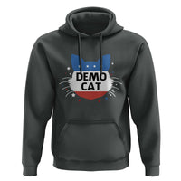 Funny American Cat Hoodie Demo Cat Star US Flag - Wonder Print Shop