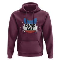 Funny American Cat Hoodie Demo Cat Star US Flag - Wonder Print Shop