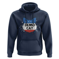Funny American Cat Hoodie Demo Cat Star US Flag - Wonder Print Shop