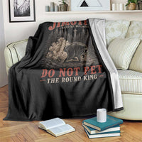 Jimothy Raccoon Seattle Wildlife Throw Blanket Do Not Pet The Round King Funny Viral Trash Panda