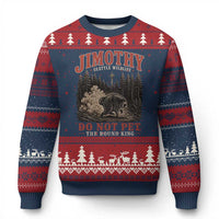 Jimothy Raccoon Seattle Wildlife Ugly Christmas Sweater Do Not Pet The Round King Funny Viral Trash Panda