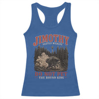 Jimothy Raccoon Seattle Wildlife Racerback Tank Top Do Not Pet The Round King Funny Viral Trash Panda