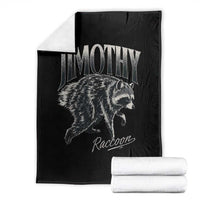 Jimothy Raccoon Throw Blanket Funny Seattle Trash Panda Wildlife