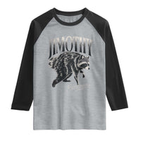 Jimothy Raccoon Raglan Shirt Funny Seattle Trash Panda Wildlife