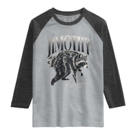 Jimothy Raccoon Raglan Shirt Funny Seattle Trash Panda Wildlife