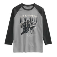 Jimothy Raccoon Raglan Shirt Funny Seattle Trash Panda Wildlife