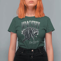 Jimothy Raccoon T Shirt For Women Funny Seattle Trash Panda Wildlife