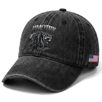 Jimothy Raccoon Washed Cotton Baseball Cap Funny Seattle Trash Panda Wildlife