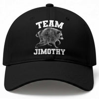 Team Jimothy Raccoon Baseball Cap Funny Seattle Trash Panda Lover