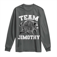 Team Jimothy Raccoon Long Sleeve Shirt Funny Seattle Trash Panda Lover