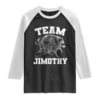 Team Jimothy Raccoon Raglan Shirt Funny Seattle Trash Panda Lover
