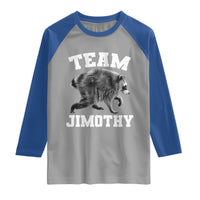 Team Jimothy Raccoon Raglan Shirt Funny Seattle Trash Panda Lover