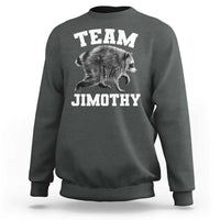 Team Jimothy Raccoon Sweatshirt Funny Seattle Trash Panda Lover