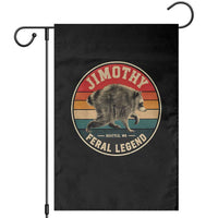 Jimothy Raccoon Seattle Feral Legend Garden Flag Funny Trash Panda Meme Retro