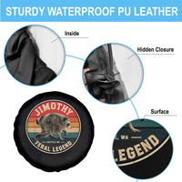 Jimothy Raccoon Seattle Feral Legend Spare Tire Cover Funny Trash Panda Meme Retro