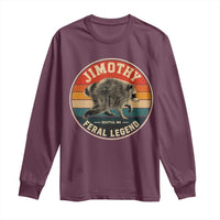 Jimothy Raccoon Seattle Feral Legend Long Sleeve Shirt Funny Trash Panda Meme Retro