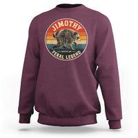 Jimothy Raccoon Seattle Feral Legend Sweatshirt Funny Trash Panda Meme Retro
