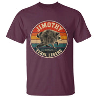 Jimothy Raccoon Seattle Feral Legend T Shirt Funny Trash Panda Meme Retro