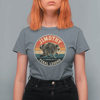 Jimothy Raccoon Seattle Feral Legend T Shirt For Women Funny Trash Panda Meme Retro
