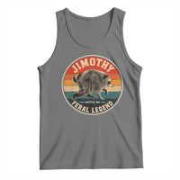 Jimothy Raccoon Seattle Feral Legend Tank Top Funny Trash Panda Meme Retro