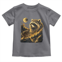 Jimothy Raccoon Howling at The Moon Parody 90s Retro Toddler T Shirt