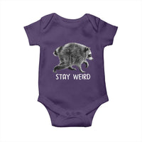 Jimothy the Raccoon Funny Stay Weird Baby Onesie Seattle Short Spine Trash Panda