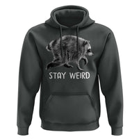 Jimothy the Raccoon Funny Stay Weird Hoodie Seattle Short Spine Trash Panda