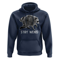 Jimothy the Raccoon Funny Stay Weird Hoodie Seattle Short Spine Trash Panda