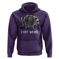 Jimothy the Raccoon Funny Stay Weird Hoodie Seattle Short Spine Trash Panda